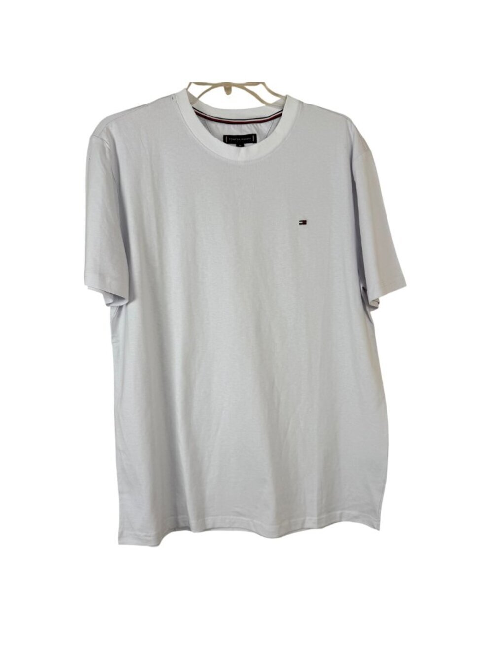 Tommy Hilfiger NEW Basic White T Shirt Men's XL Short Sleeve Classic Preppy Crew